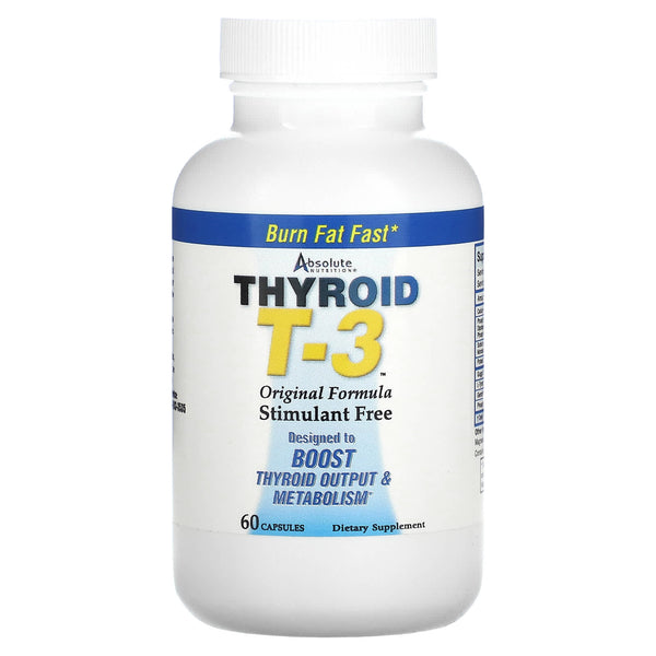 Absolute Nutrition Thyroid T-3 60 Capsules