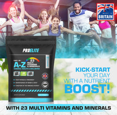 Pro-Elite A-Z Multi Vitamins and Minerals - Vegan Tablets