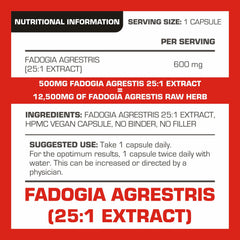 Pro-Elite Fadogia Agrestis 25:1 Extract Vegan Capsules