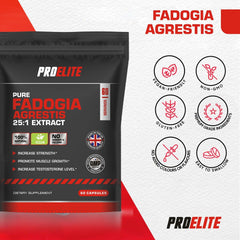 Pro-Elite Fadogia Agrestis 25:1 Extract Vegan Capsules