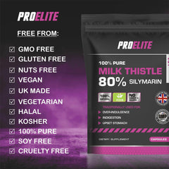 Pro-Elite Milk Thistle 40:1 Extract - Capsules VEGAN