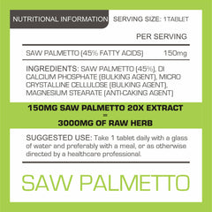 Pro-Elite Saw Palmetto (45% FattyAcids) Tablets