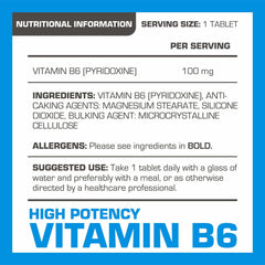 Pro-Elite Vitamin B6 Vegan Tablets