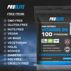 Pro-Elite Vitamin B6 Vegan Tablets