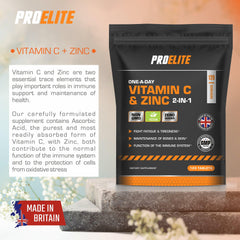 Pro-Elite Vitamin C + Zinc Vegan Tablets