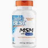 Doctor's Best MSM with OptiMSM 180 Capsules