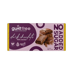 GuiltFree No Added Sugar Chocolate Bar 70g