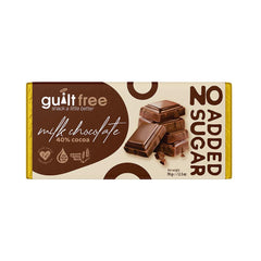 GuiltFree No Added Sugar Chocolate Bar 70g