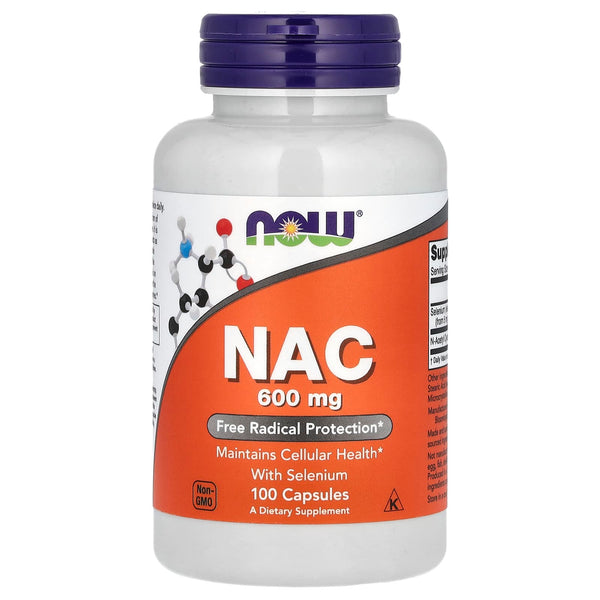 NOW Foods NAC with Selenium 600mg - 100 Capsules