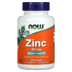 Now Foods Zinc 50mg 250 Tablets