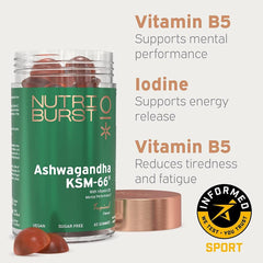 Nutriburst Ashwagandha KSM-66 - 60 Gummies