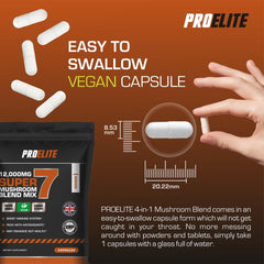 PROELITE 7in1 Mushroom Blend Vegan Capsules