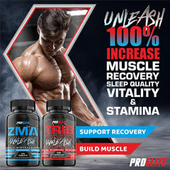 PROELITE ZMB6+ - 120 Tablets (Bottle) + PROELITE Tribulus Terrestris - 120 Capsules (Bottle)