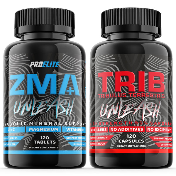 PROELITE ZMB6+ - 120 Tablets (Bottle) + PROELITE Tribulus Terrestris - 120 Capsules (Bottle)