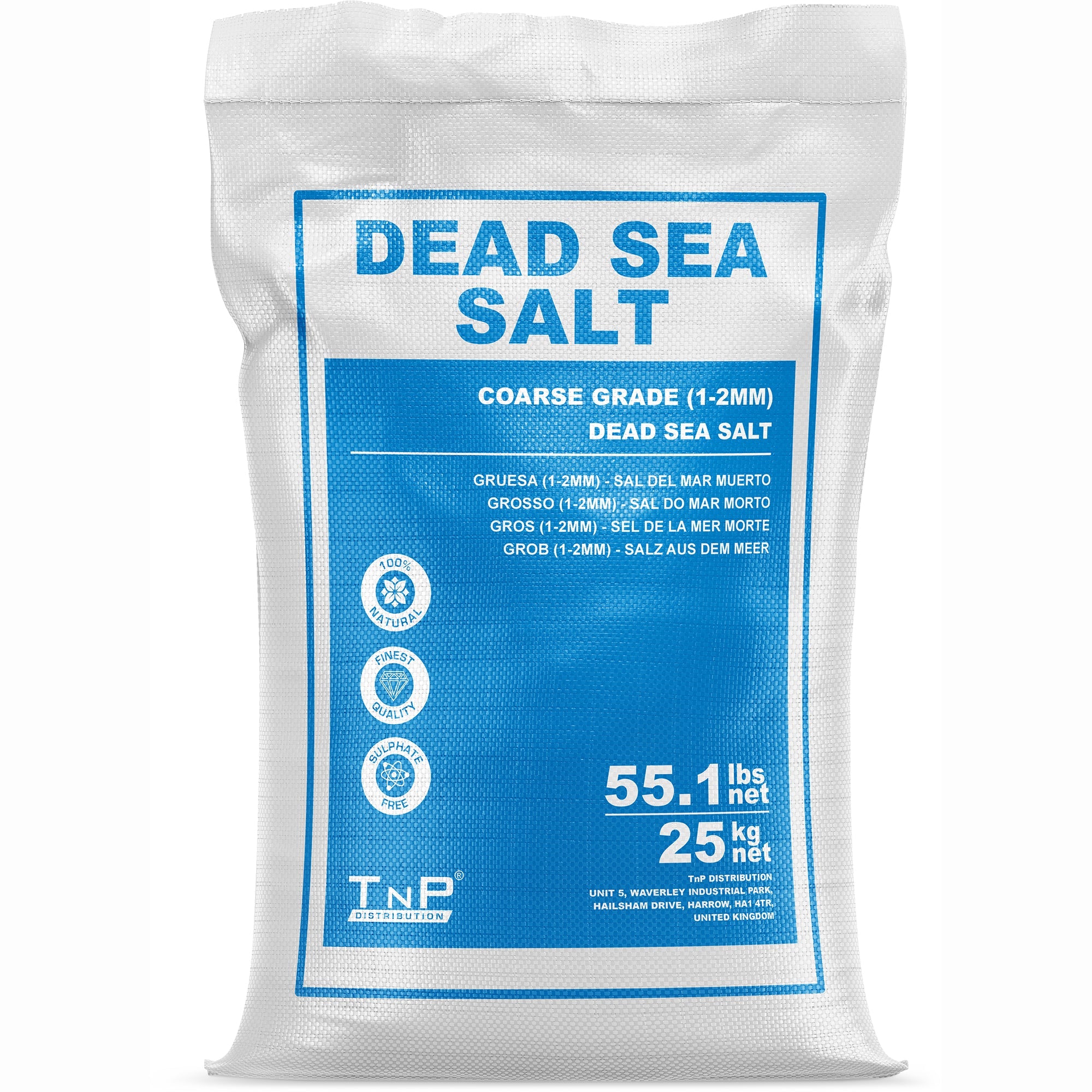 Pure Source Nutrition Dead Sea Salt - Coarse - 100g - 25kg