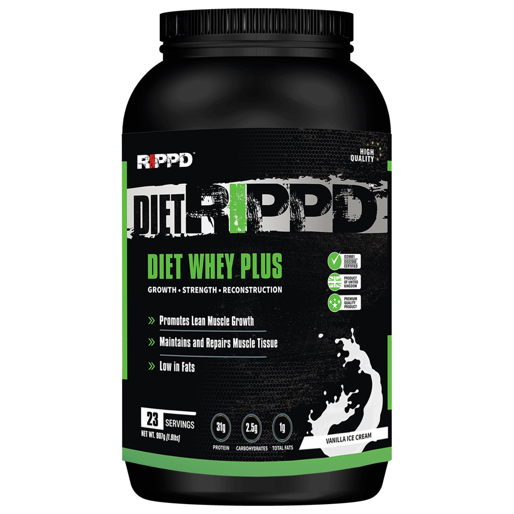 RIPPD DIETRIPPD Diet Whey Plus 907g Powder