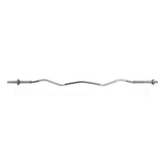 TnP Accessories 1" Curl Bar + 2 Star Collars 1200X25Mm (4') 1"Curl Silver-Bars & Collars-londonsupps