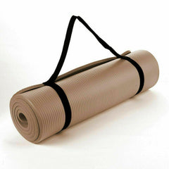 ORANGE 15MM NBR YOGA MAT, Thick yoga Mat size 15mm x 60cm x 190cm Long For  comfort.