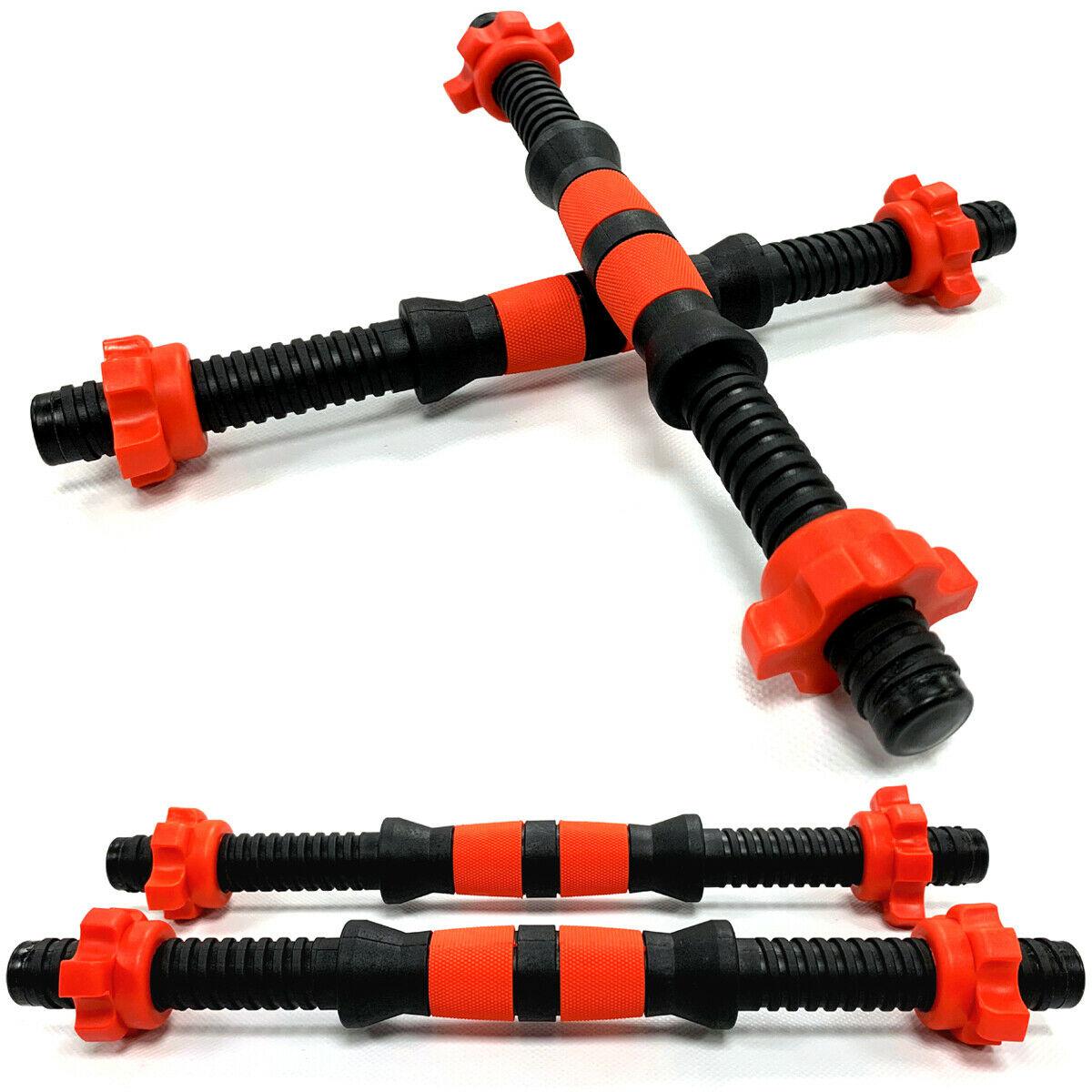 TnP Accessories Plastic Dumbell Bar 1" Black+Red