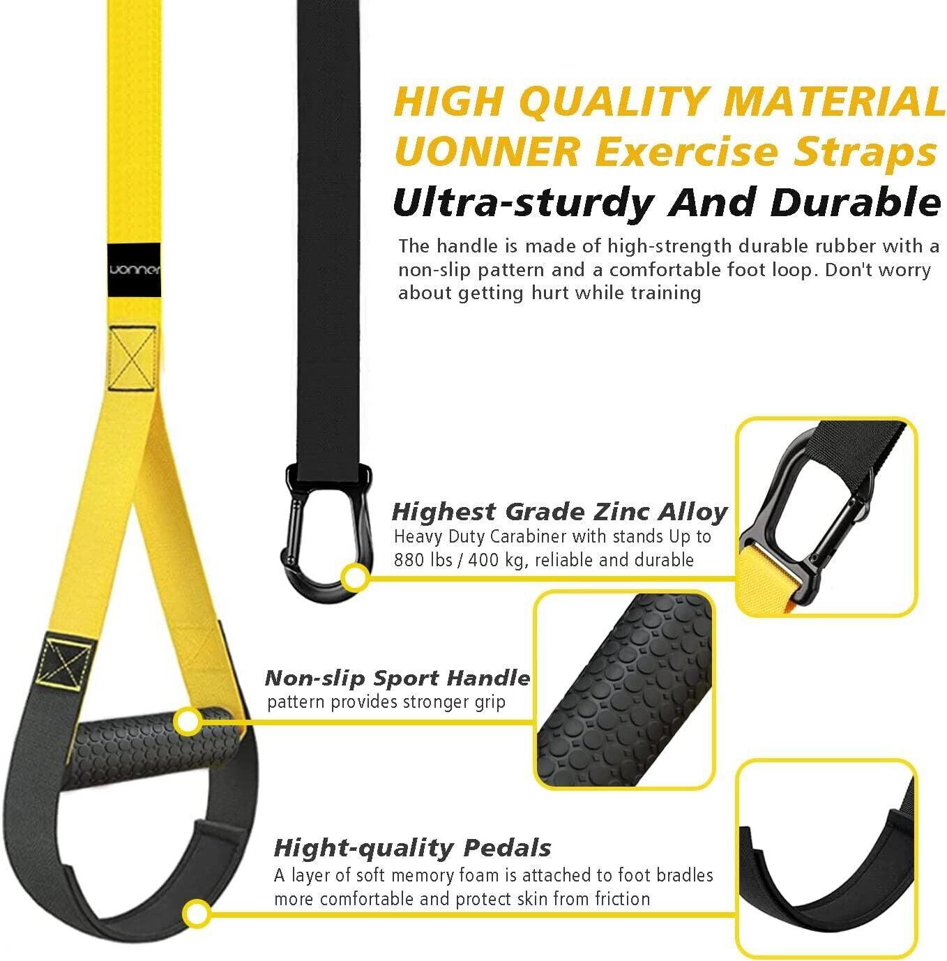 TnP Accessories Suspension Trainer Belt - Black/Yellow