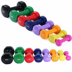 Tnp Accessories Solid Vinyl Soft Touch Dumbbell Pair