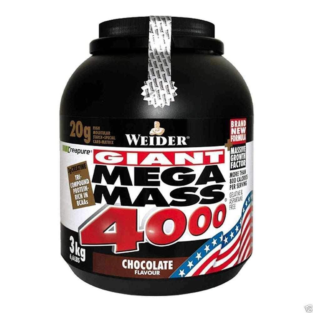 Weider Mega Mass 4000 Anabolic Weight Gainer Smooth Chocolate 1.98