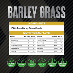 Xcelerate Nutrition Barley Grass Powder