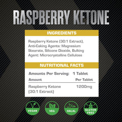 Xcelerate Nutrition Raspberry Ketone Tablets